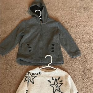 Zara kids 3-4 yr sweatshirt and hoodie